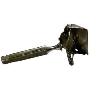 Vintage GEM 1912 Style Junior Silver Tone Single Edge Safety Razor